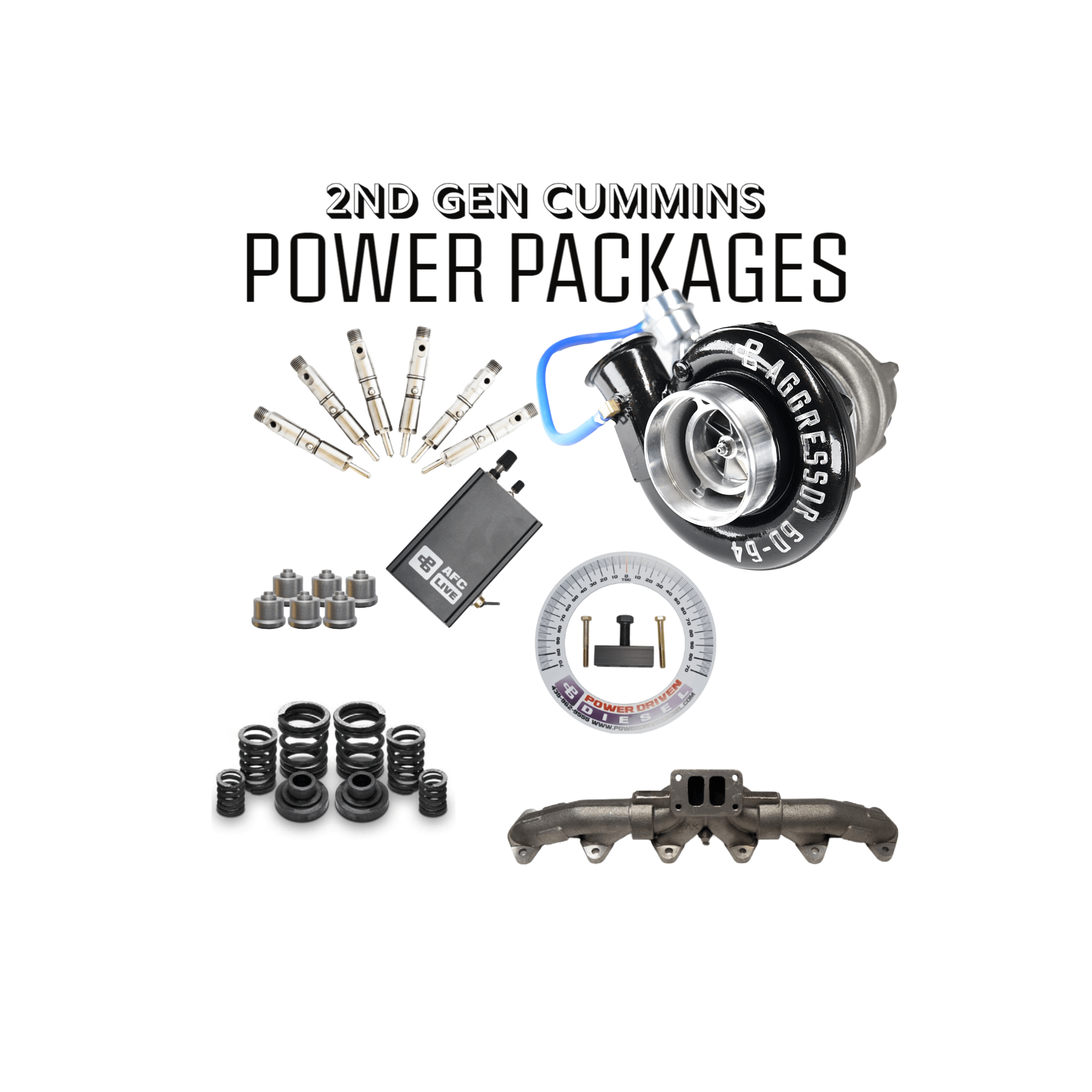 500550hp Power Package for 2nd Gen 12V Cummins Power Driven Diesel