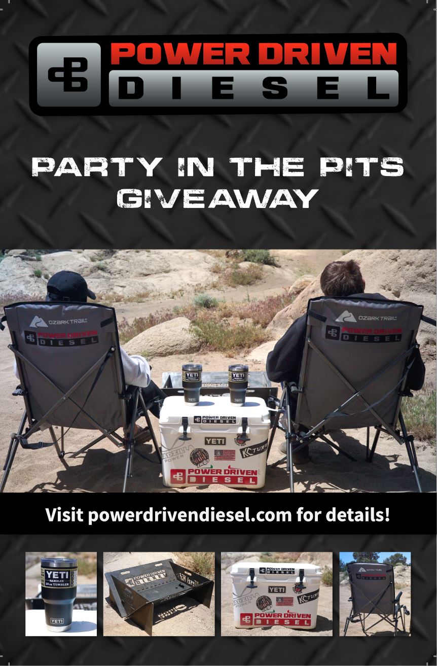 Party In The Pits Giveaway Front Power Driven Diesel